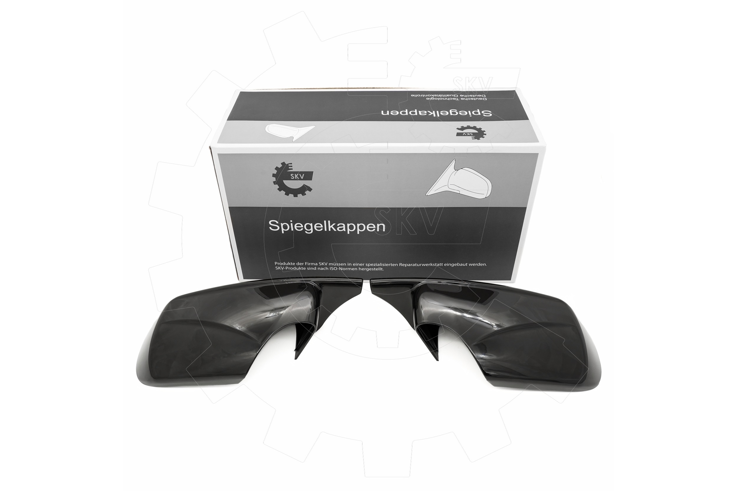 Καπάκι Καθρέφτη SKV Σετ 2 Τεμαχίων Glossy Black - BMW 3 (E46 1998-2004)